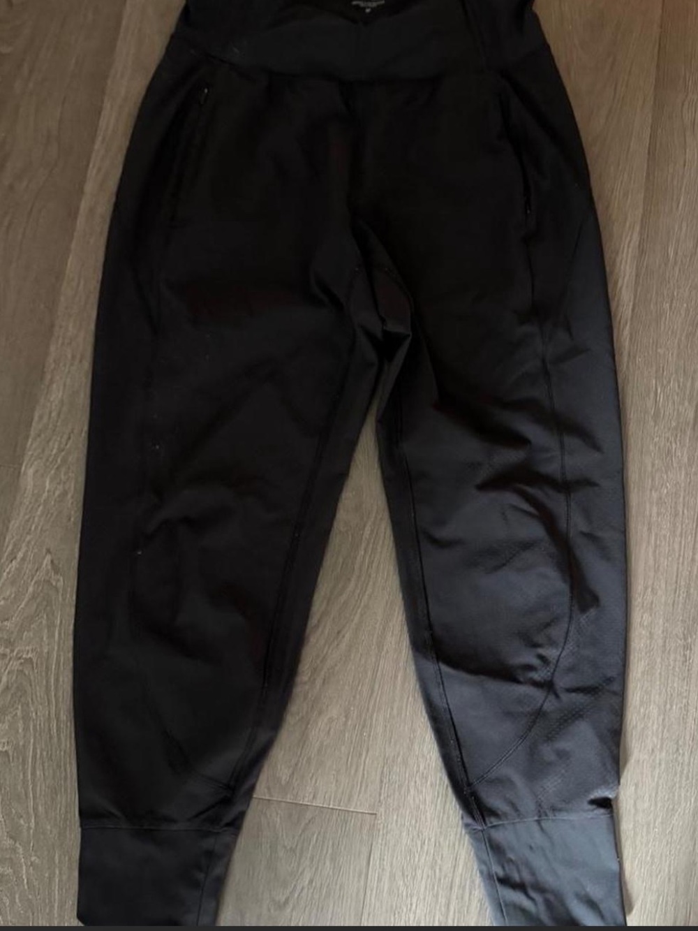 Black High-Waist Jogger Pants